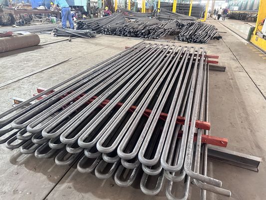 Coils de superchauffeur de chaudière industrielle avec une garantie d'un an, zone de transfert de chaleur personnalisée et taille pour le chauffage lourd
